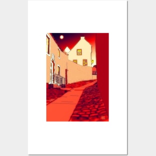 Dysart: Scottish Town digital drawing Posters and Art